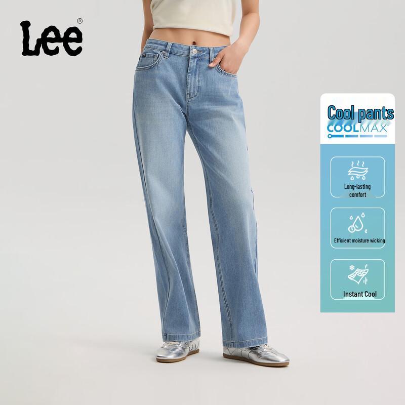Lee Women s Zhang Linghe Endorsed Straight-Leg Cool-Feel Jeans 29