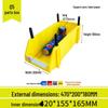 Angled Entry Heavy-Duty Plastic Storage and Organizer Box for Components and Hardware
