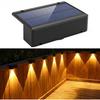 Solar Lights Outdoor IP55 Waterproof Fence Led Lights Solar Powered LED Light for  Garden Outside Backyard/Step/Patio