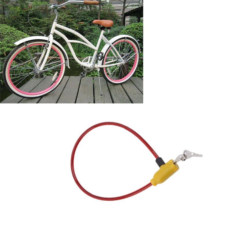 Multi-purpose Bicycle Lock Exquisite Steel Cable Lock Outdoor Bike Anti-theft Lock Mountain Bike Wire Lock Accessories Security