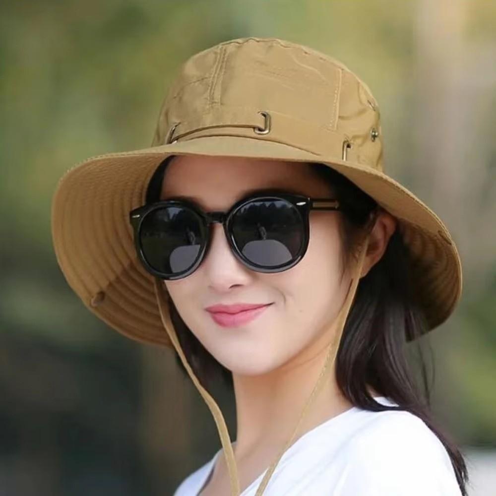 Double-sided Fishing Hat Folding Sunscreen Cap Outdoor Large Fisherman Hat Panama Hat