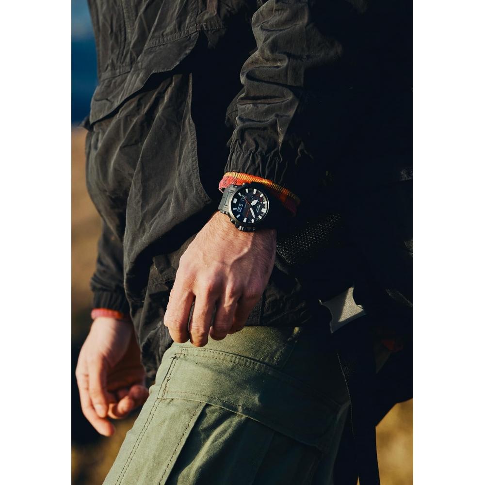 [Casio] Protrek Uhr Climber Line Radio Solar Biomasse Kunststoff PRW-61Y-1BJF Herren Schwarz