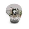 Cartoon Animal Silicone Mouse Pad with Wrist Support - Customizable and Dirt-Resistant.
