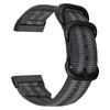 For Fitbit Versa 4/Sense 2 Three Loops Nylon Watch Band Adjustable Wrist Strap with Black Buckle