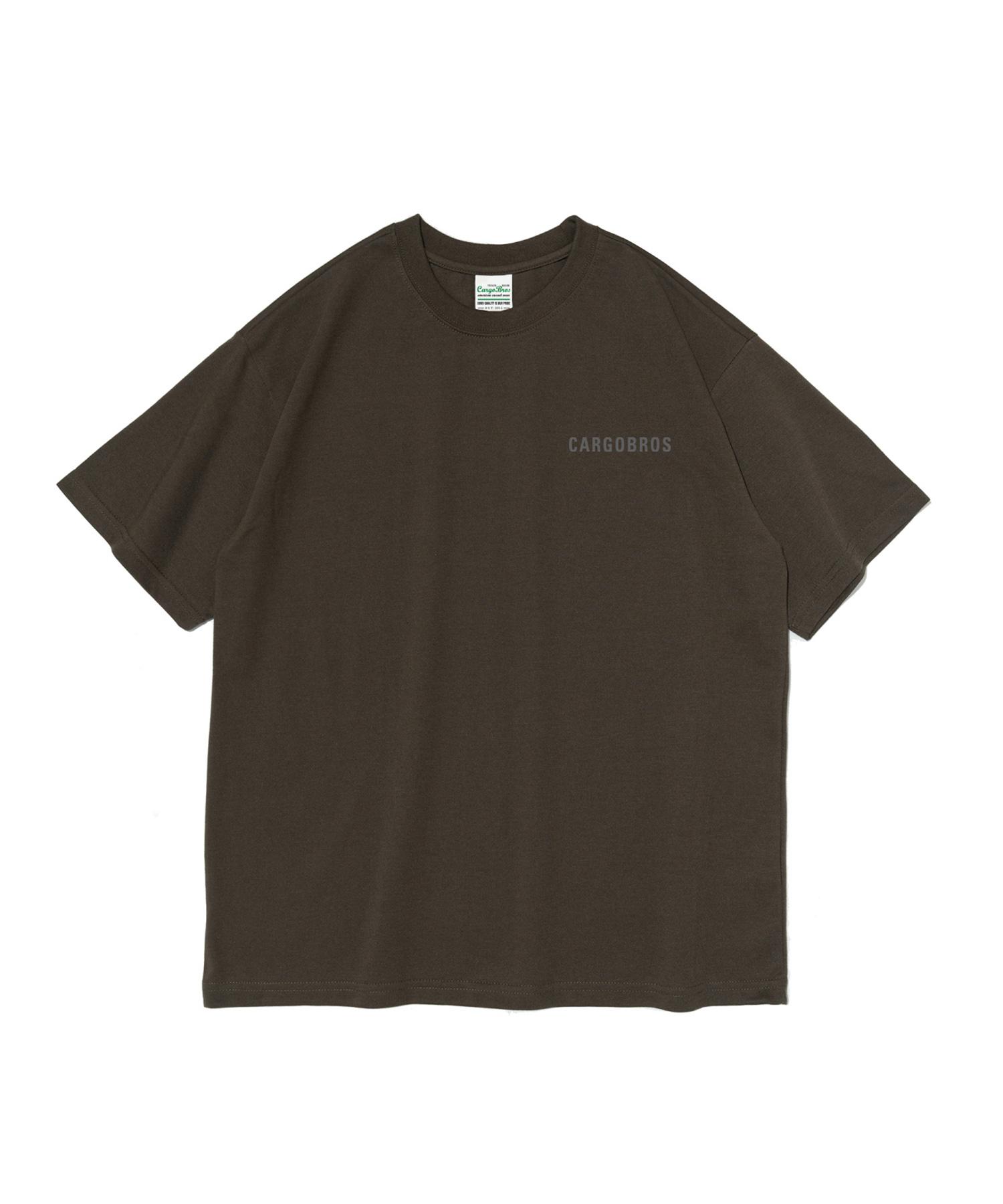 Cargo Bros Essential Logo Oversized Short Sleeve Tee (Khaki) S