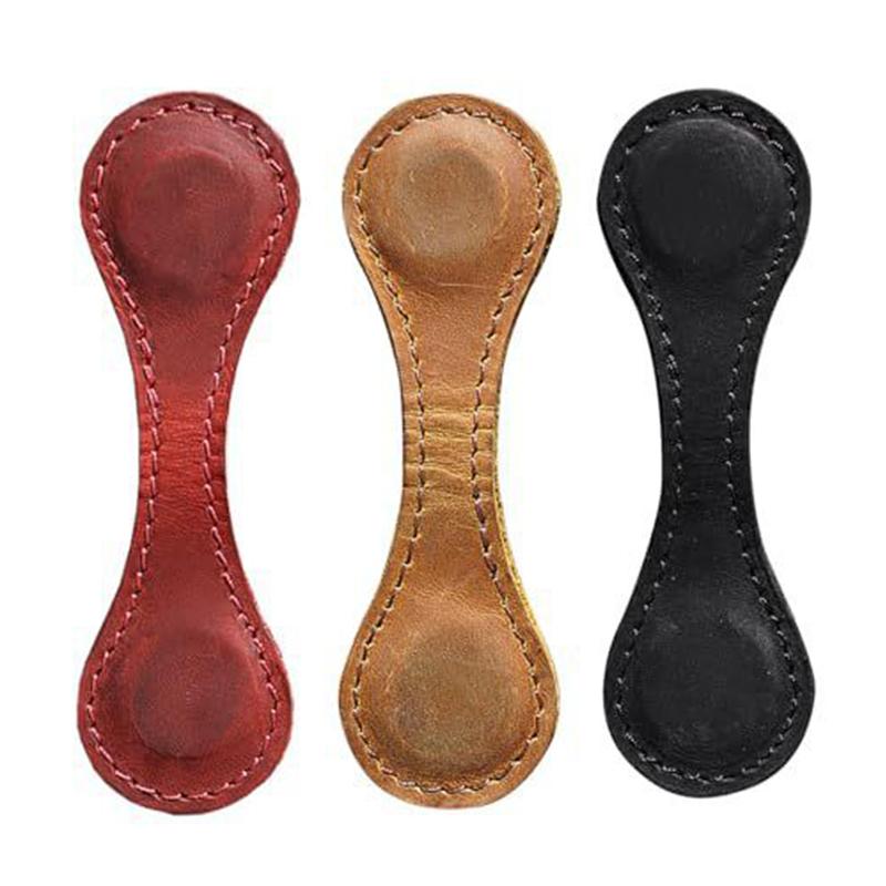 

3 шт. Закладки для блокнота, разделитель страниц, магнитная кожаная закладка, двусторонняя магнитная застежка, магнитный зажим, канцелярские принадлежности 10*3CM вино красного