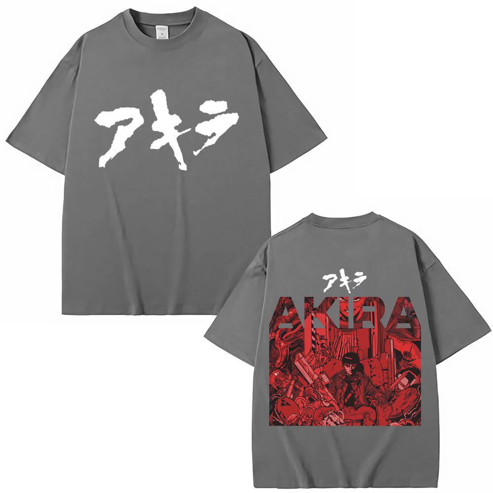 Japan Anime Akira Science Fiction Movie T Shirts Shotaro Kaneda Harajuku Unisexga Tshirt Loose Unisex Women Cotton T Shirt Streetwear