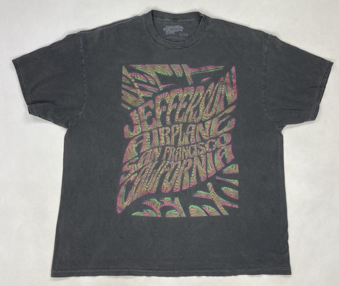 Jefferson Airplane San Francisco California Graphic T-shirt Men XL Black Music XXL