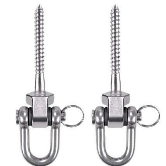 Heavy Duty 180° Swing Hook Bracket for Yoga, Punch Bag, Hammock & Rope