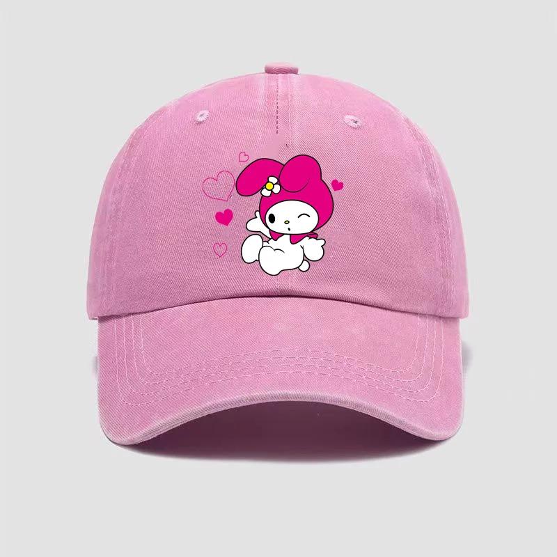 Kuromi Baseball Caps Adult Outdoor Hat Cute Anime Melody Cinnamoroll Sanrios Cap Cotton Cartoon Bonnet Girl Headgear Women Gift