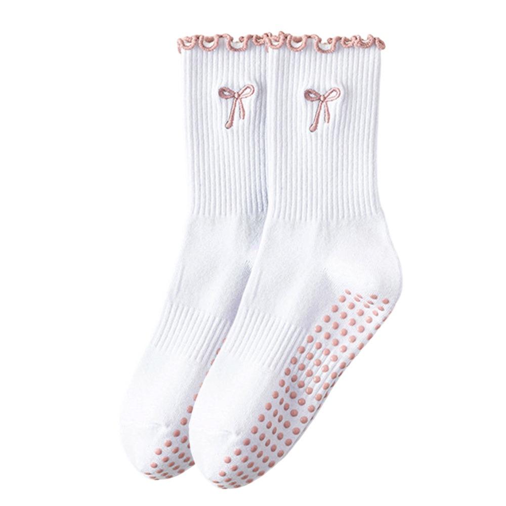 Rutschfeste Pilates-Socken Atmungsaktive Bodensocken Trendige Yoga-Socken für Damen