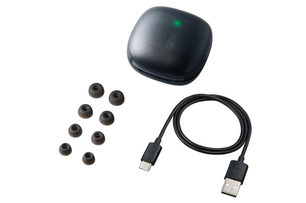 BK True Wireless Earbuds with Magnetic Up To 65 Hours Playback IP55 Water and Dust Multipoint Low Latency Fast and Qi Wireless Charging Support