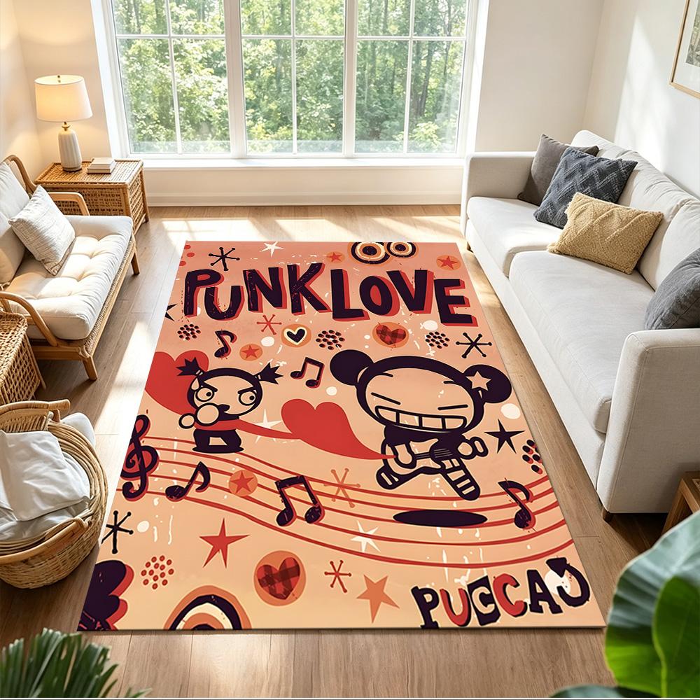 Pucca Large Mouse Pad Desk Mat Study Desk Mat Non-Slip Rubber Bottom Perfect Gift for Gamers