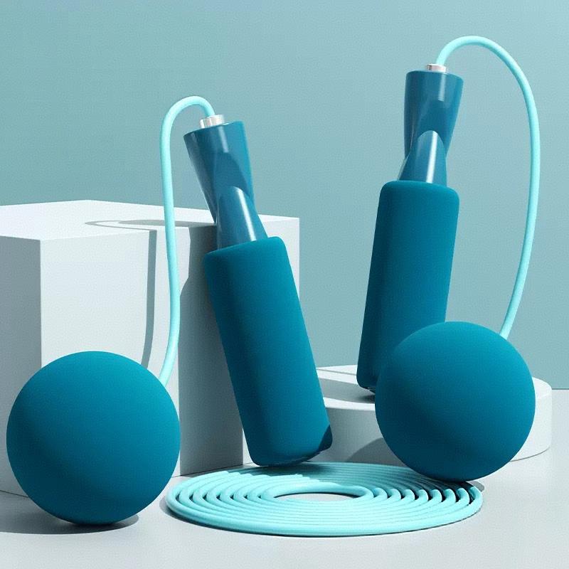 1Pc Heavy Cordless Skipping Rope With Big Ball For Indoor Fitness Fat Burning Workout Home Exercise