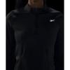 Reebok Running Half Zip Up T Shirt  W    Black  100075413