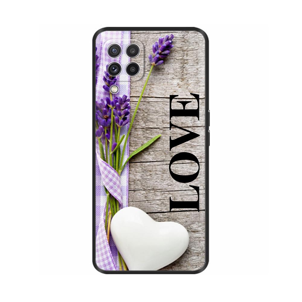 For Samsung A12 M12 F12 Case Stylish Painted Cover Soft Liquid Silicone Phone Case For Galaxy A12 A M F 12 Fundas TPU Capa Black