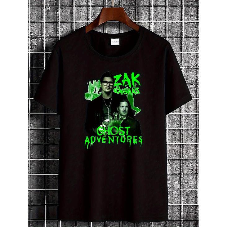 Official T-Shirt Featuring Zak Bagans from for Ghost Adventures - A Casual Crew Neck Shirt Designed for Paranormal Investigators And Fans of The S чёрный