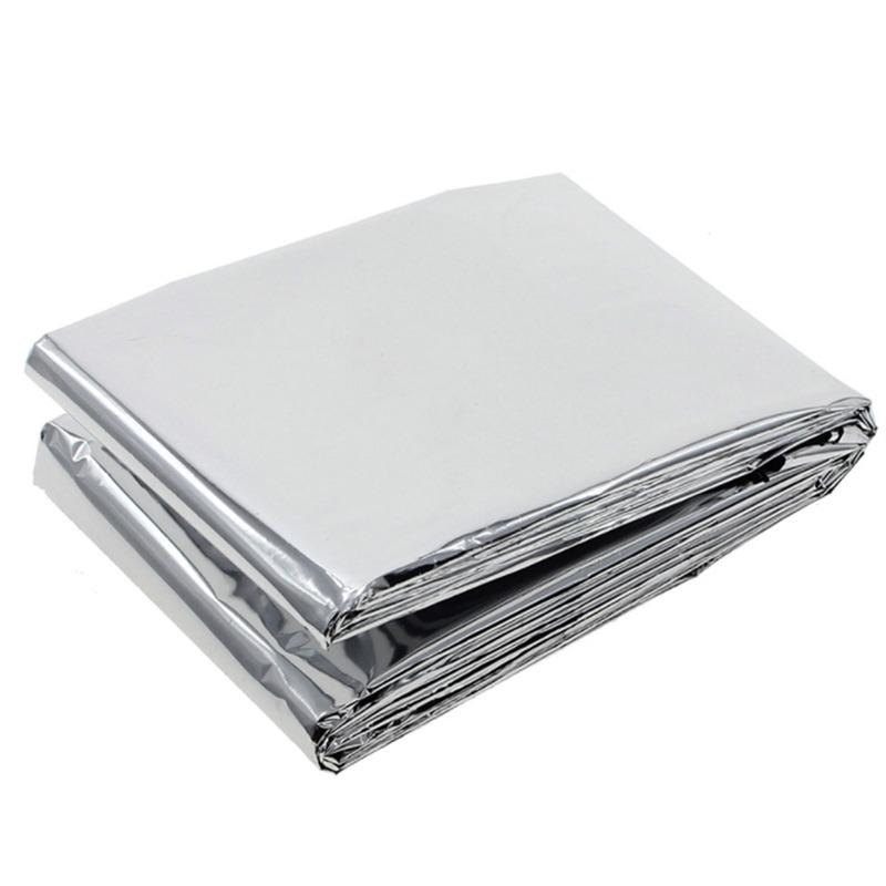 1Pc/2PCS/3PCS/4PCS Reusable Outdoor Emergency Blanket Reusable Insulation Blanket Sun Protection Life-saving Blanket Camping Hunting Essentials