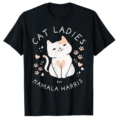 Cat Ladies for Kamala Harris Elections 2026 Unisex T-Shirt