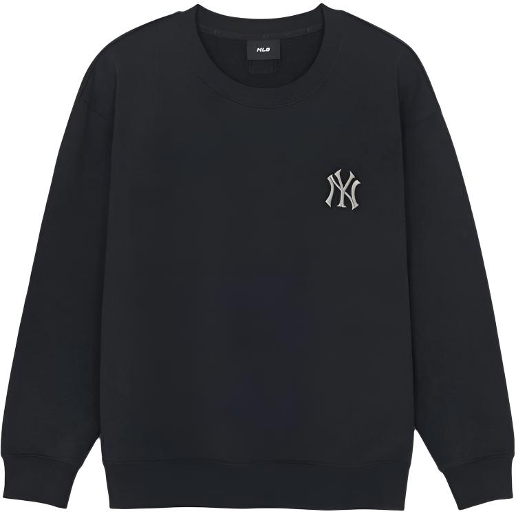 MLB Serie Monogramma New York Yankees SS26 Classico Largo Casual Retro Confortevole Moda Logo Ricamato Felpa con Cappuccio 3AMTM0361-50BKS