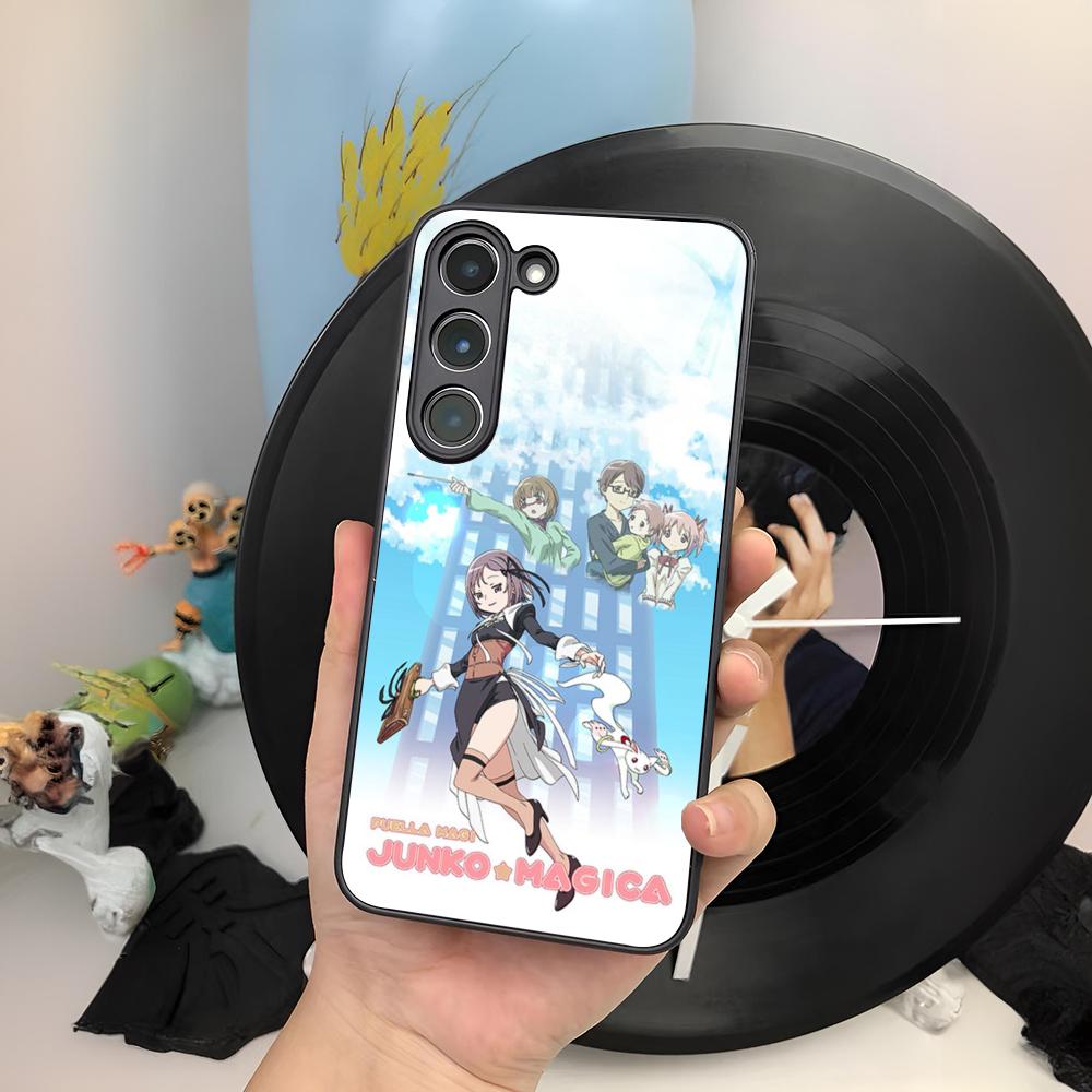 

Magi Madoka Magica Phone Case For Samsung Galaxy S26 S25 S24 S23 S22 S20 S21 Ultra Plus Edge Fe Colored Silver Cover Galaxy S25 Ultra