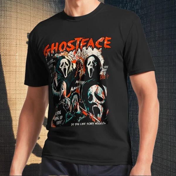 Men s and Women s T-shirts Scream Splatter S