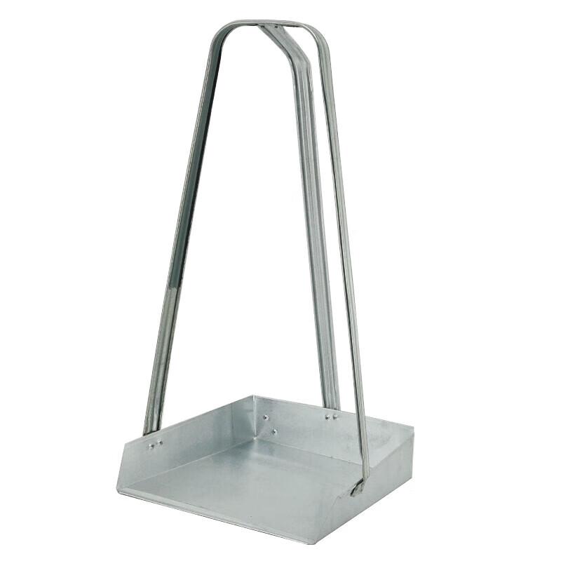 LAUTEE DM-802 Large High White Iron Dustpan Set