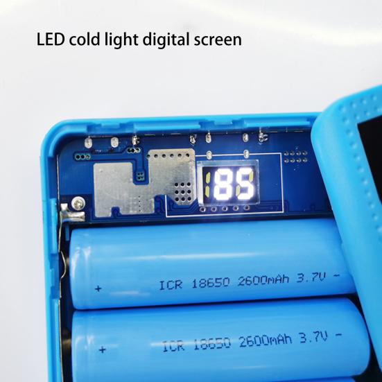 18650 Battery Box Overcharge Overcurrent Protection Dual USB Output Repeatable Replacement Digital