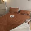 Thin Summer Mat for Bed High-quality Cool Feeling Rayon Bed Pad Cover and Pillowcase Bed Sheet Set Cooling