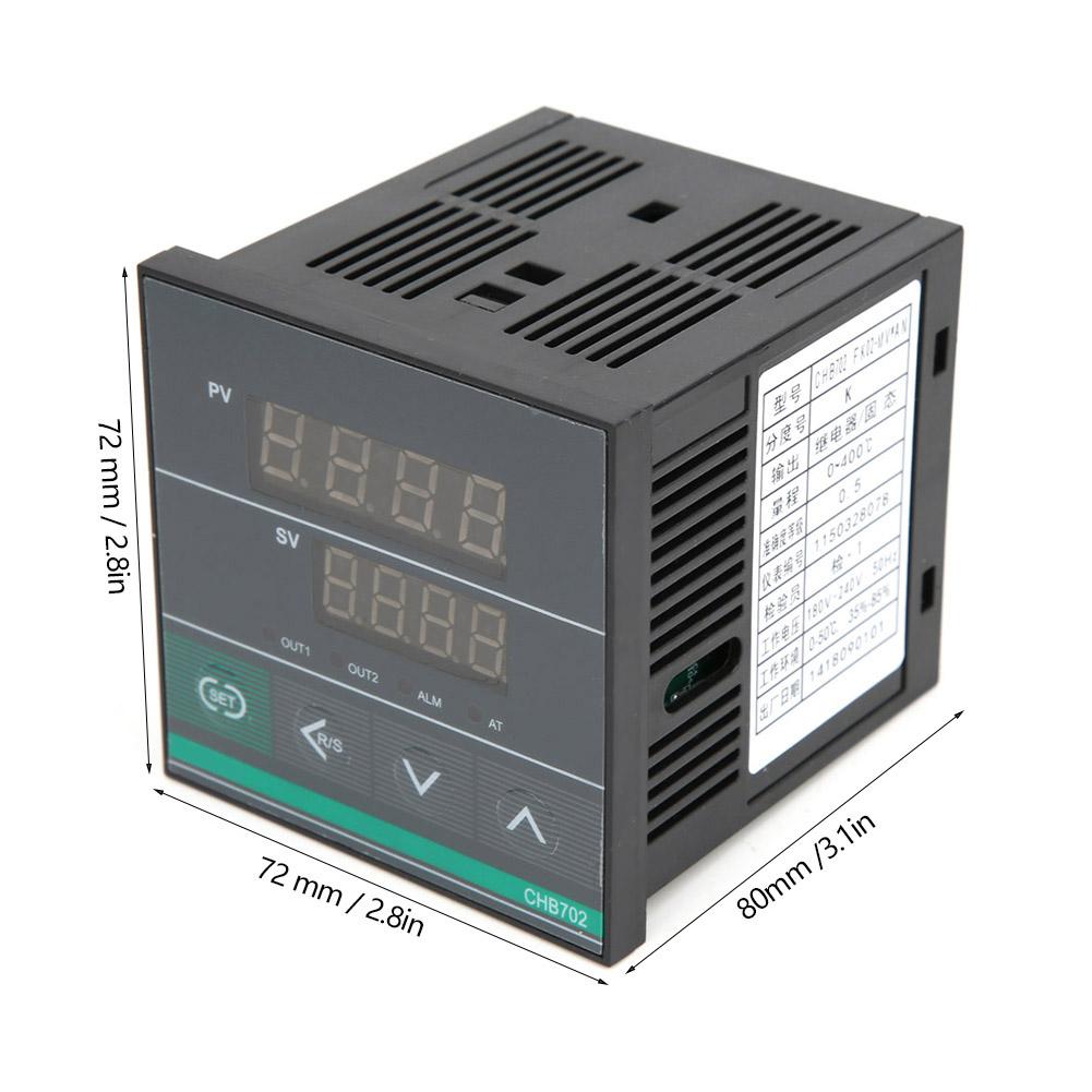 BERM CHB702 Thermostat Intelligent Digital Display Temperature Controller RelaySSR Output