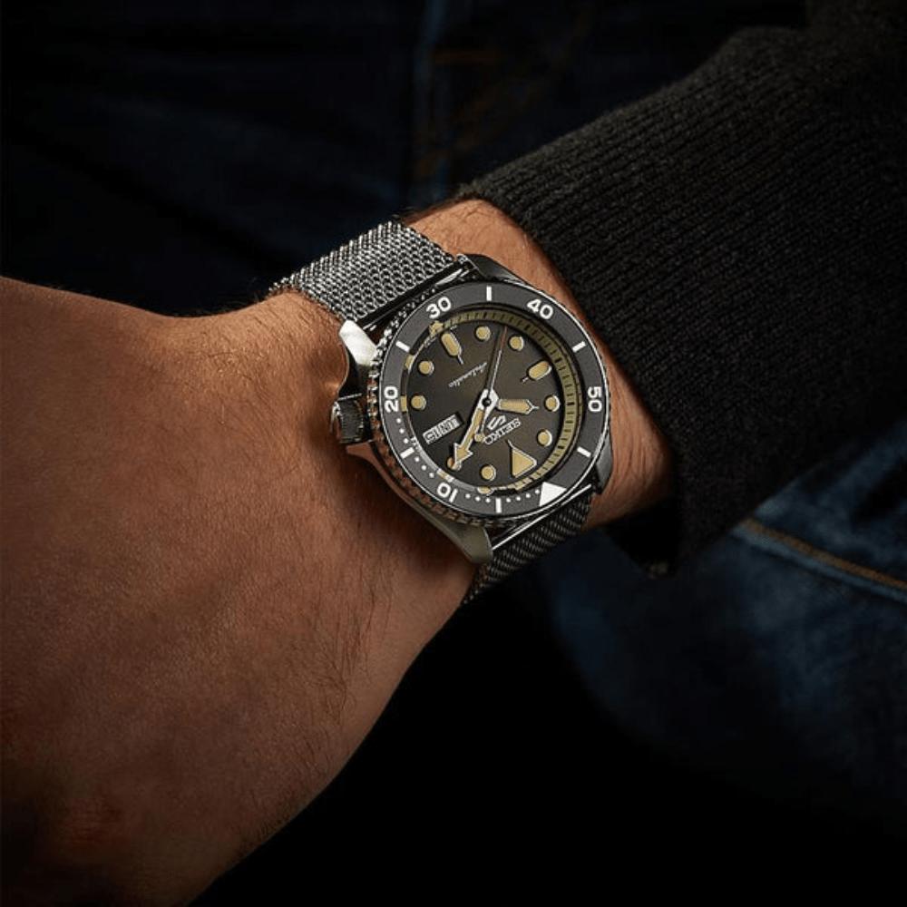 Seiko 5 Sportovní SRPD73K1 Černé automatické pánské hodinky