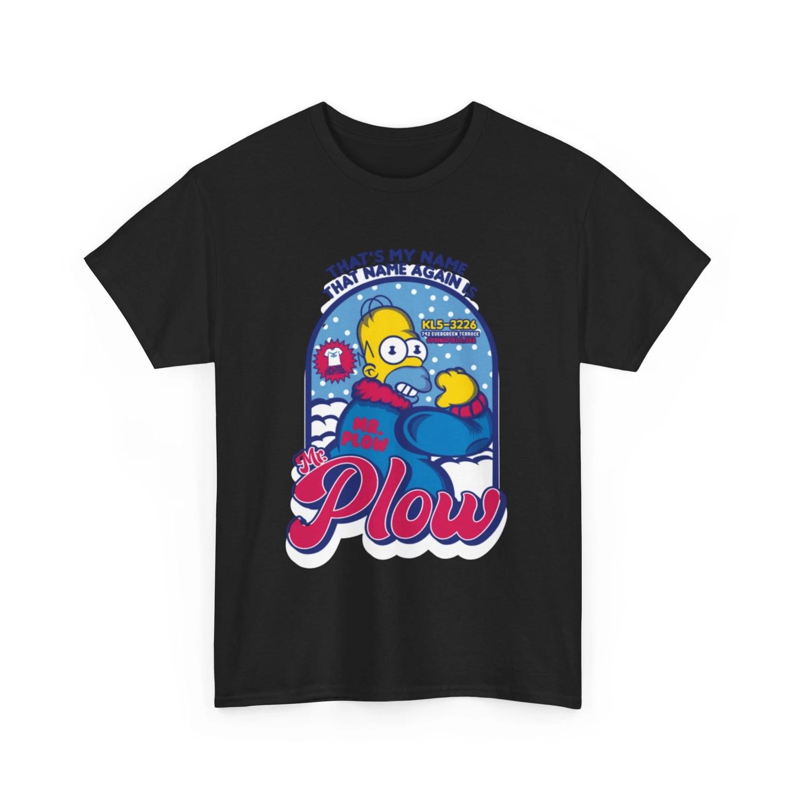 The Simpsons T-Shirt | Homer Simpson Shirt | Mr. Plow Simpson T-Shirt S