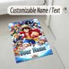 Personalized Crystal Velvet Carpet,One Piece Custom Printed Name, Plush Area Rug For Home Indoor Decor
