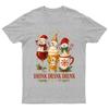 Drink Drank Drunk Snowmen T-Shirt Unisex Gift Retro Funny Womens Vintage Mens