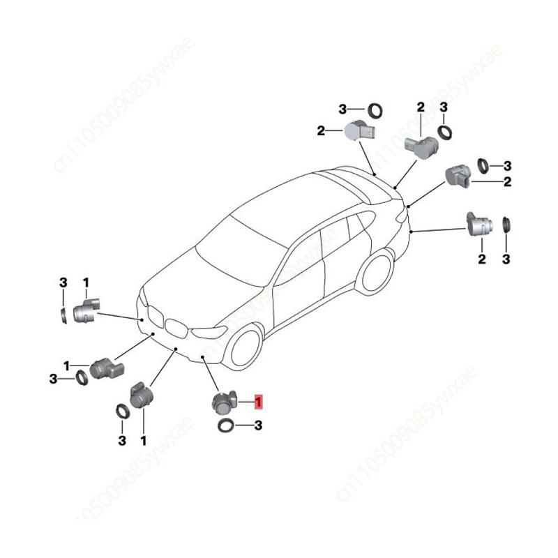 Original 66209274428 PDC Parking Ultrasonic Sensor For BMW F45 F46 X1 F48 F49 X2 F39 X3 G01 X4 F26 X5 F15 X6 F16 Mini F57 1PCS