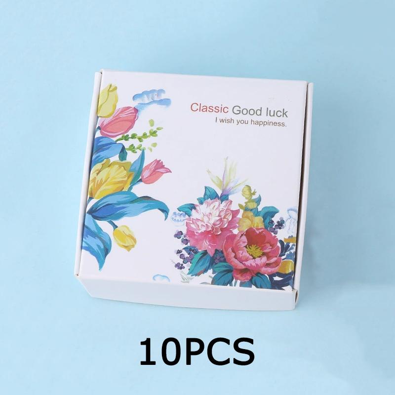 WTEMPO Birthday Wedding Foldable DIY Gift Boxes Flower Printed Soap Boxes Party Decor Treat Boxes Daily Presents Wrapping Boxes