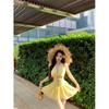 White Halter Neck Mini Dress for Women Backless Ruched Flared Hem Party Clubwear