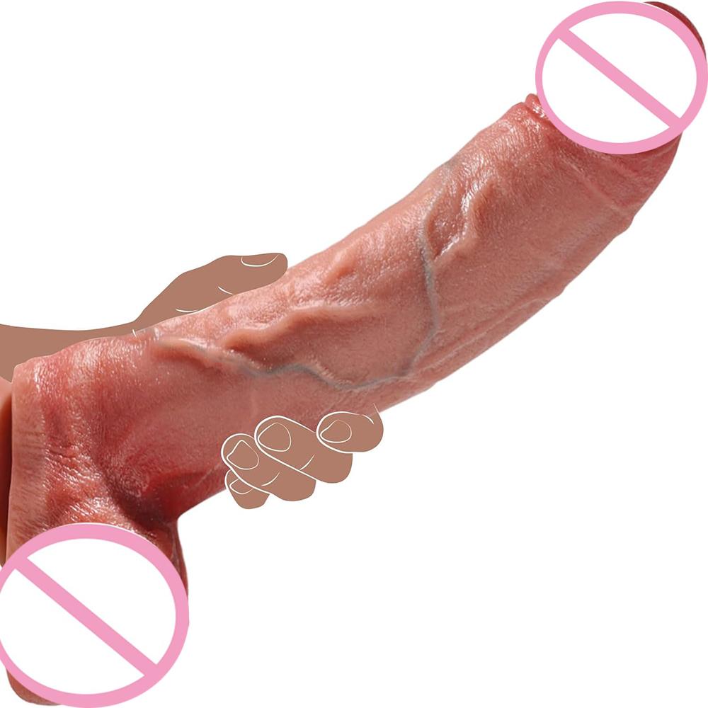 Riesiger Dildo Sexspielzeug Silikon Große Dildos mit Saugnapf Realistischer Riesenpenis G-Punkt Anal Stimulator Sexspielzeug für Erwachsene für Frauen