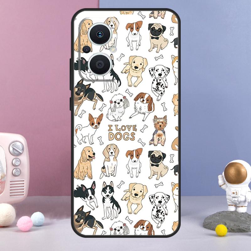 

French Bulldog Beagle Dogs Pattern Funda For OPPO Reno 13 F 11F 12F 14F 10 11 12 14 Pro 7 8 Lite OPPO Find X6 X5 X8 X9 Pro Case OPPO Find X8