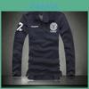 Men's New Fashion Slim Fit Long Sleeve Polo Shirt Casual Cotton Tee