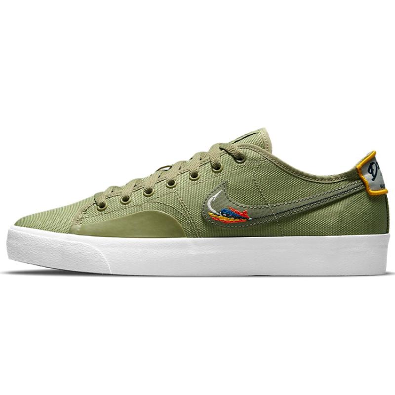 

Nike Sb Blazer Court Daan Van Der Linden Dusty Olive Skateboard Shoes CZ5605-300 36.5