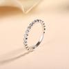 Women's Retro Eye Star Moissanite Ring - 925 Sterling Silver Full Diamond Bubble Band