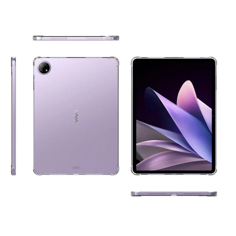 Tablet Case For VIVO Pad 2 12.1" 2023 TPU Transparent Silicone Soft Cover Airbag Protection Capa Fundas Drop Resistance Bag