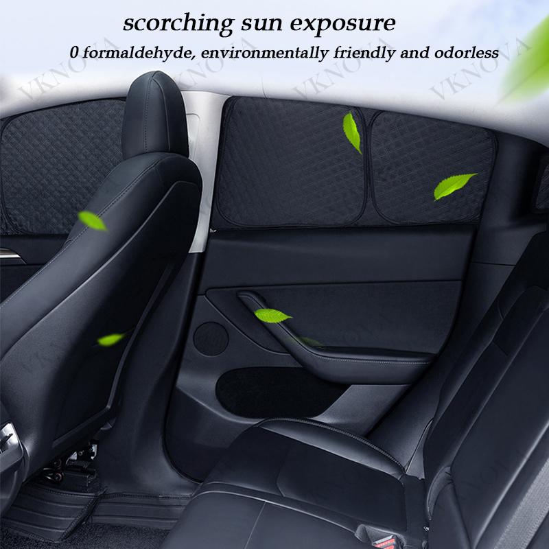 For Tesla Model YL 3 Y Juniper Highland 2025-2017 Upgraded Sunshade Side Window Shade Cover Windshield Sun Visor Privacy CampingWindshield Sunshades