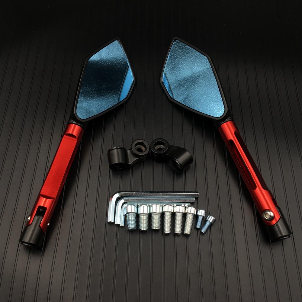 Motorbike Motorcycle Big Rearview Mirror Folding Side Mirrors CNC Aluminum Adjusting for KAWASAKI HONDA SUZUKI YAMAHA DUCATI
