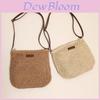 New Fashionable Straw Woven Bag With Single Shoulder Strap And Zipper Closure Perfect For Beach Vacation Available In Khaki And Beige Colors