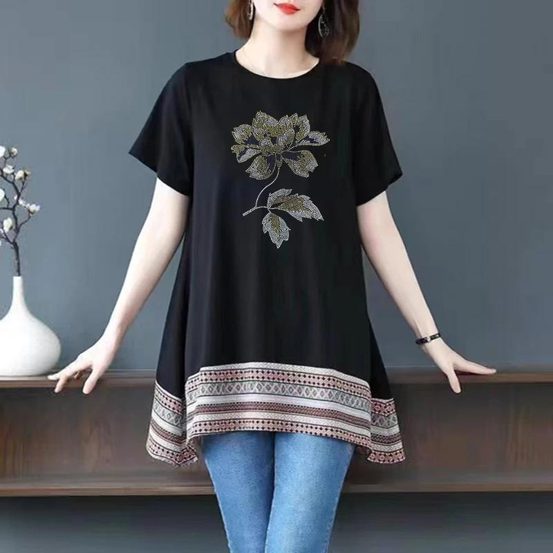 OverSize T-shirt for Women Summer Cotton T-shirt Soft Loose Casual Comfortable Pullover T-shirt Top