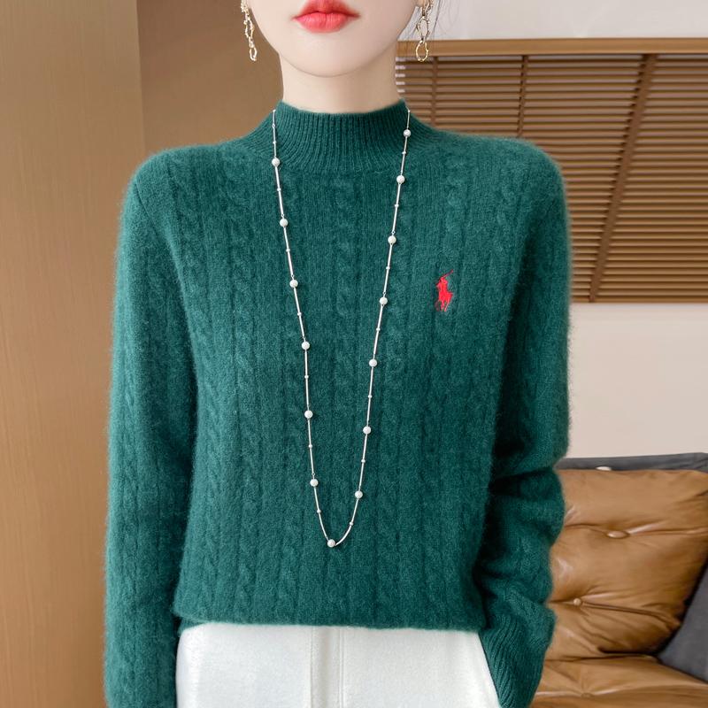 Women's Cashmere Sweater Qinghe Cashmere 30% Cashmere 70% Wool Autumn and Winter Pullover Warm and Fashionable