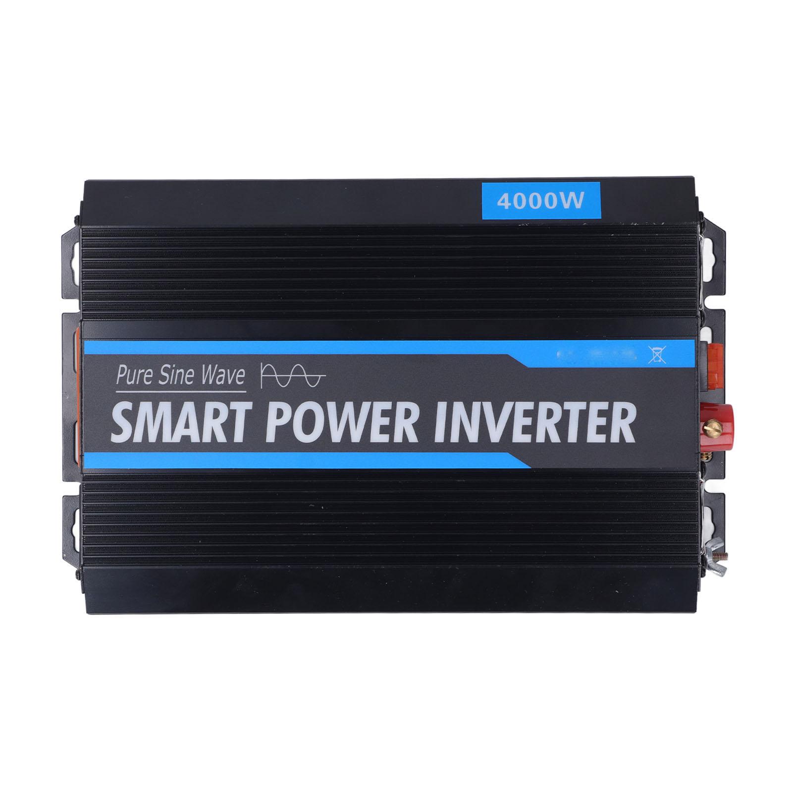 

Инвертор чистой синусоиды с множеством функций 4000 Вт Преобразователь DC 12 В в AC 220 В Инвертор мощности для автомобиля