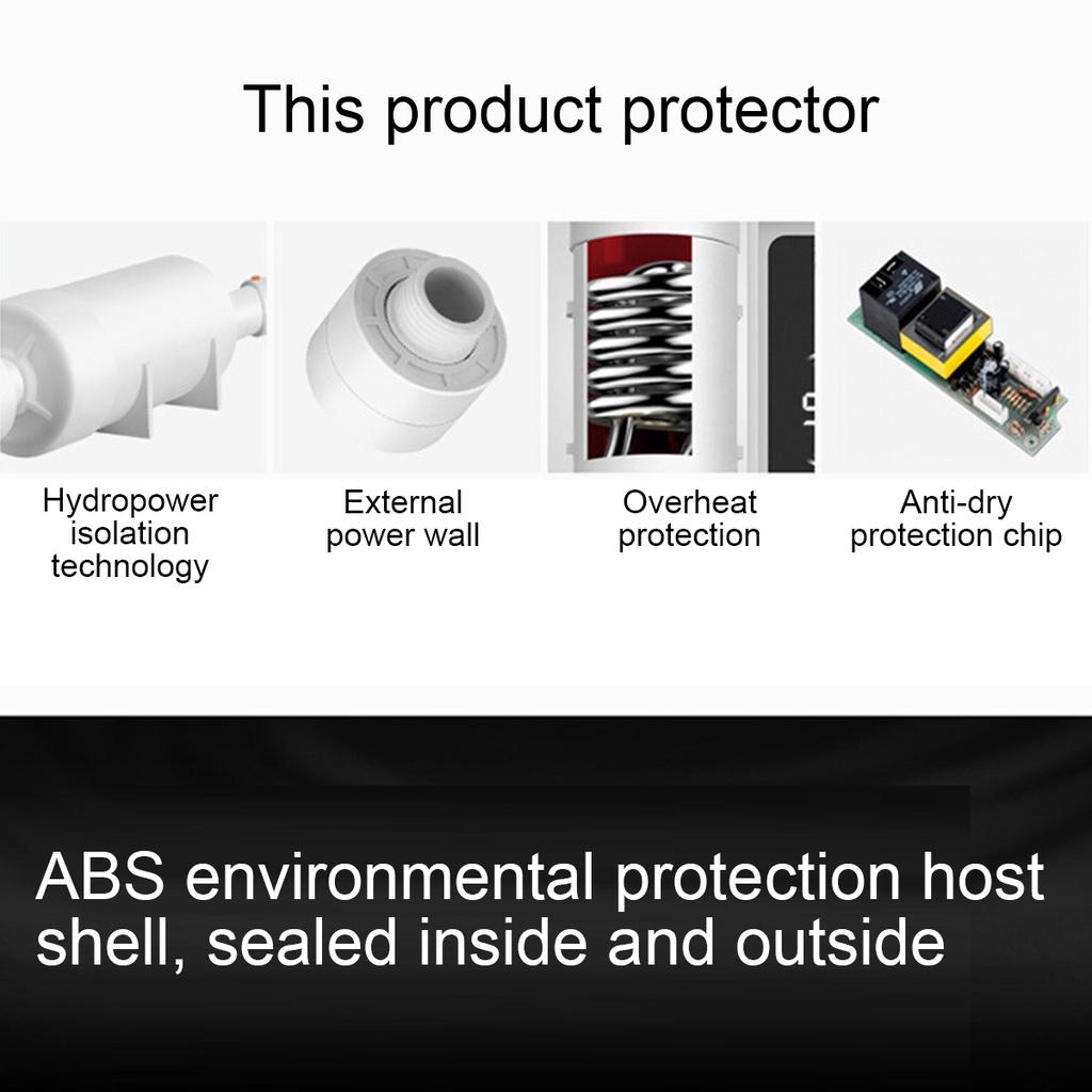 220V Instant Electric Tankless Water Heater Instantaneous Water Heaters Instant Water Heating Fast 3 Seconds Hot Shower 3000W